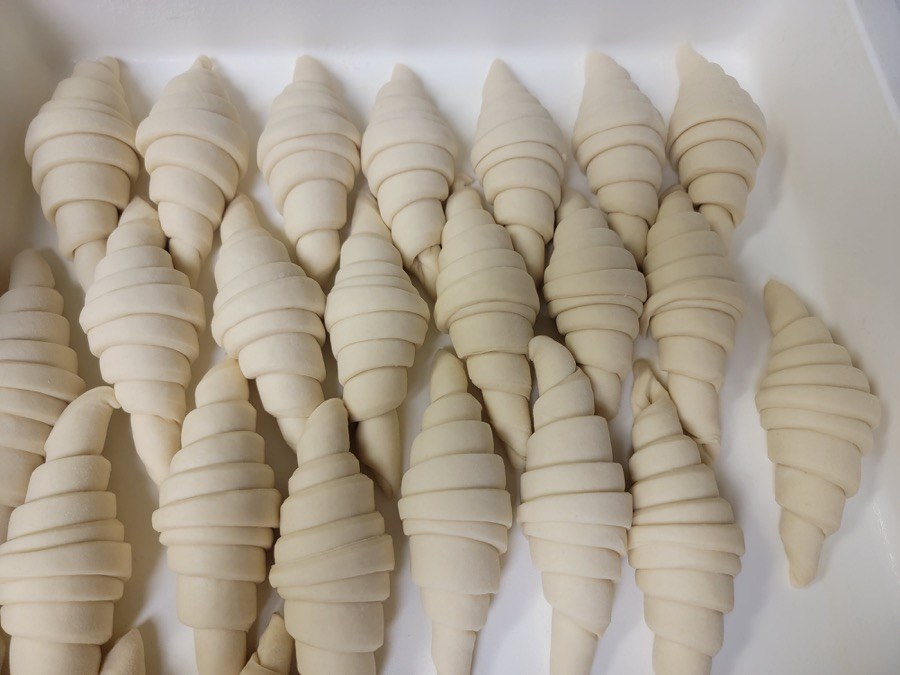 Zorro's croissant dough ready for production