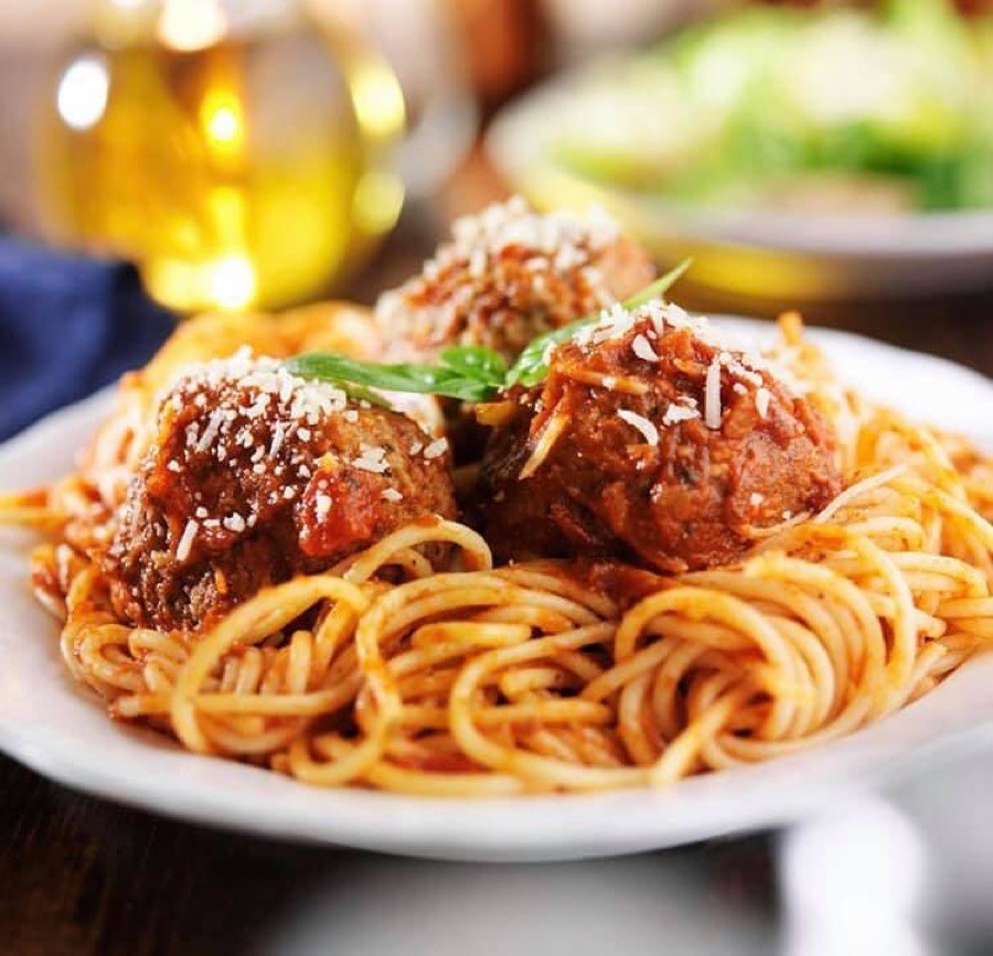 Zorro's pasta and meatballs