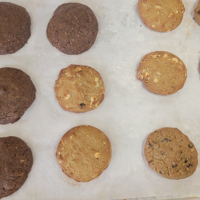 Assorted fresh-baked cookies
