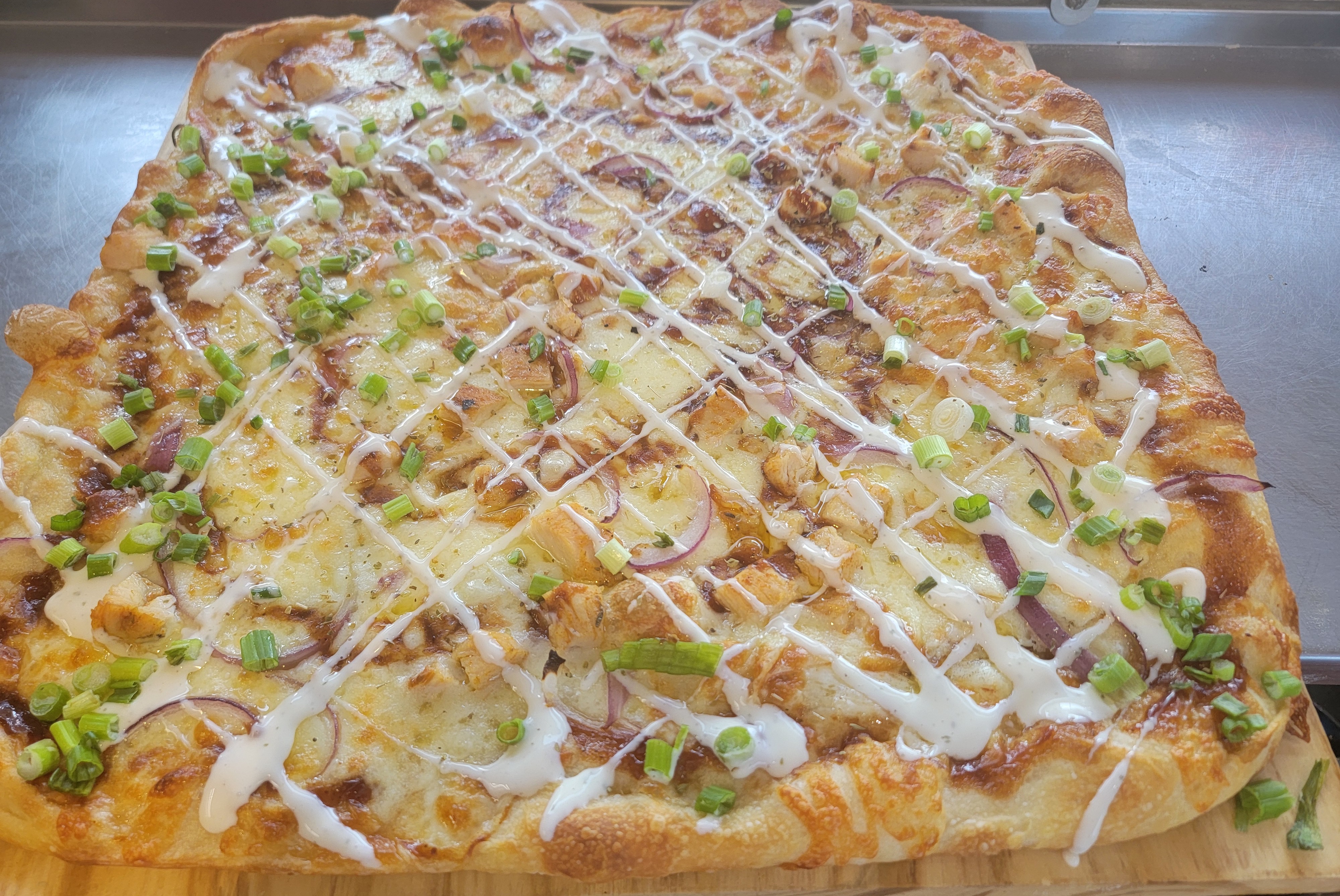BBQ Chicken Thin-Crust Pizza